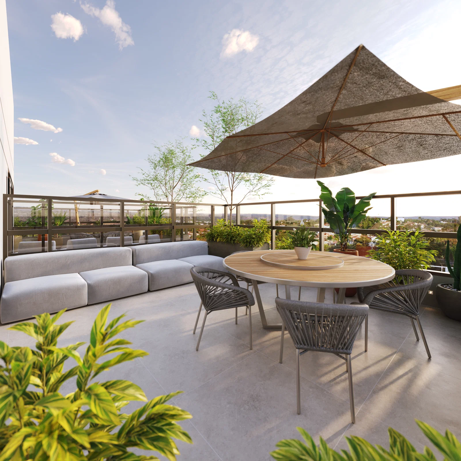 Deck park panorâmico do The Link Residence